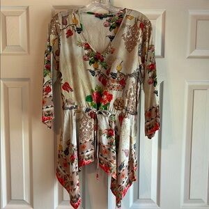 Tolani Collection Floral Print Top
